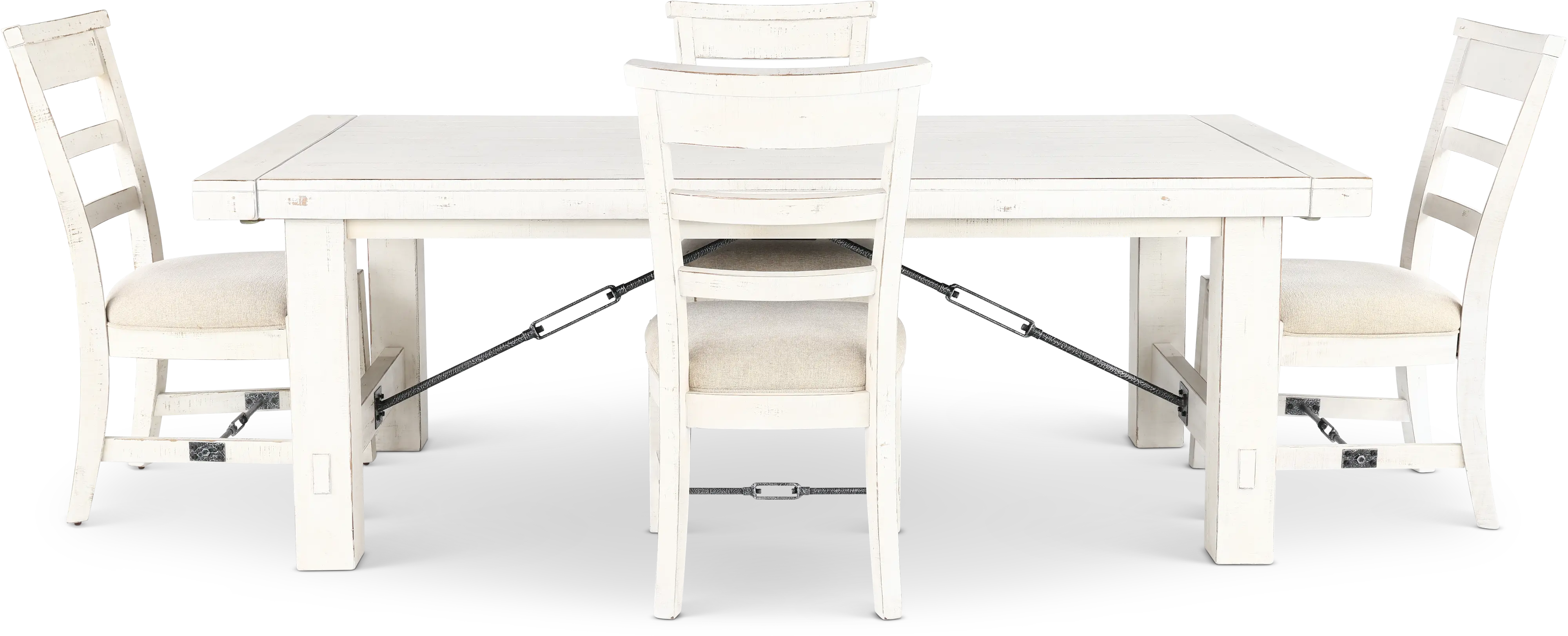 Marina White Sand 5 Piece Dining Set-4