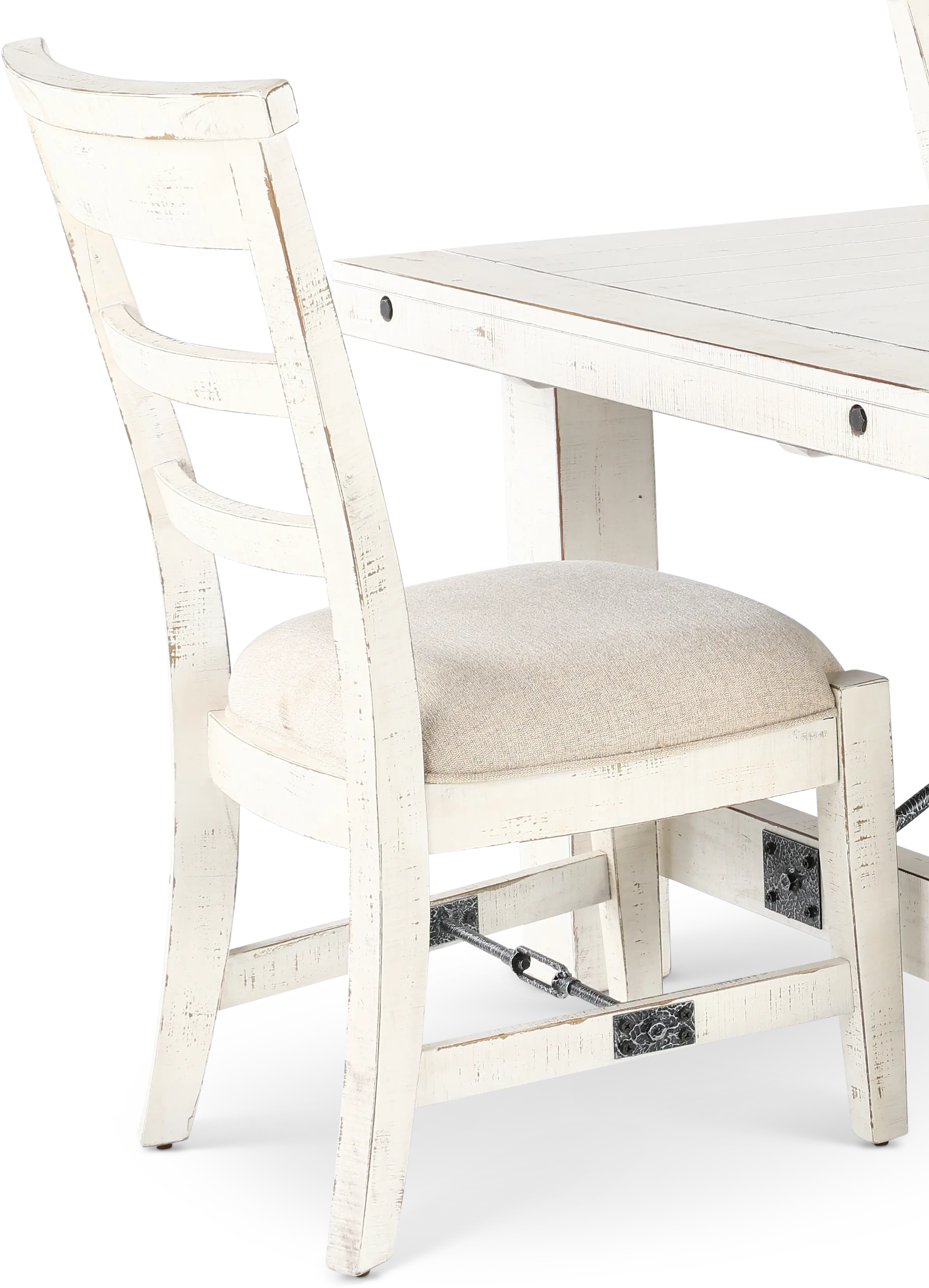 Marina White Sand 5 Piece Dining Set-6