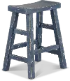 Beach Haven Blue Counter Height Stool