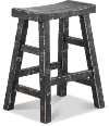 Beach Haven Black Counter Height Stool