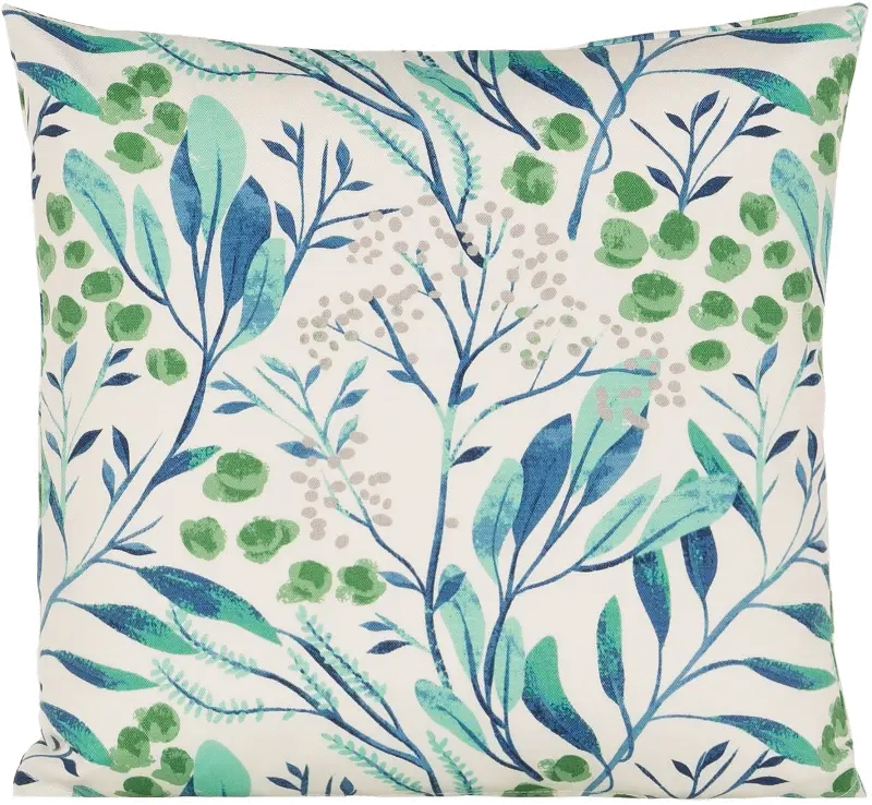 Barrier Reef Blue, Green Pillow