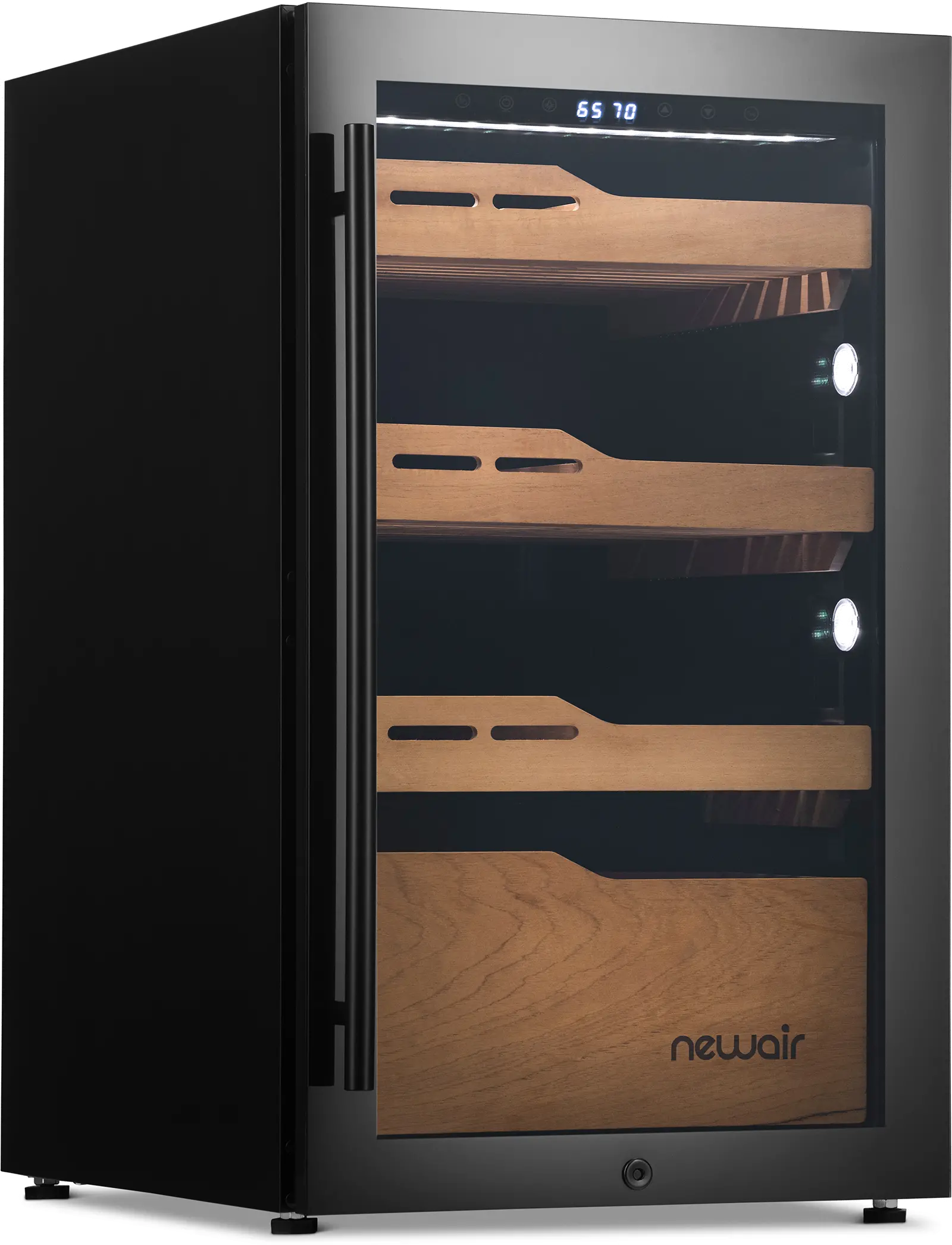 NCH840BK00 NewAir 840 Count Electric Cigar Humidor - Black-1