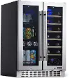 NWB080SS00 NewAir 24  Premium Built-in Dual Zone Wine and Beverage Fridge - Stainless Steel