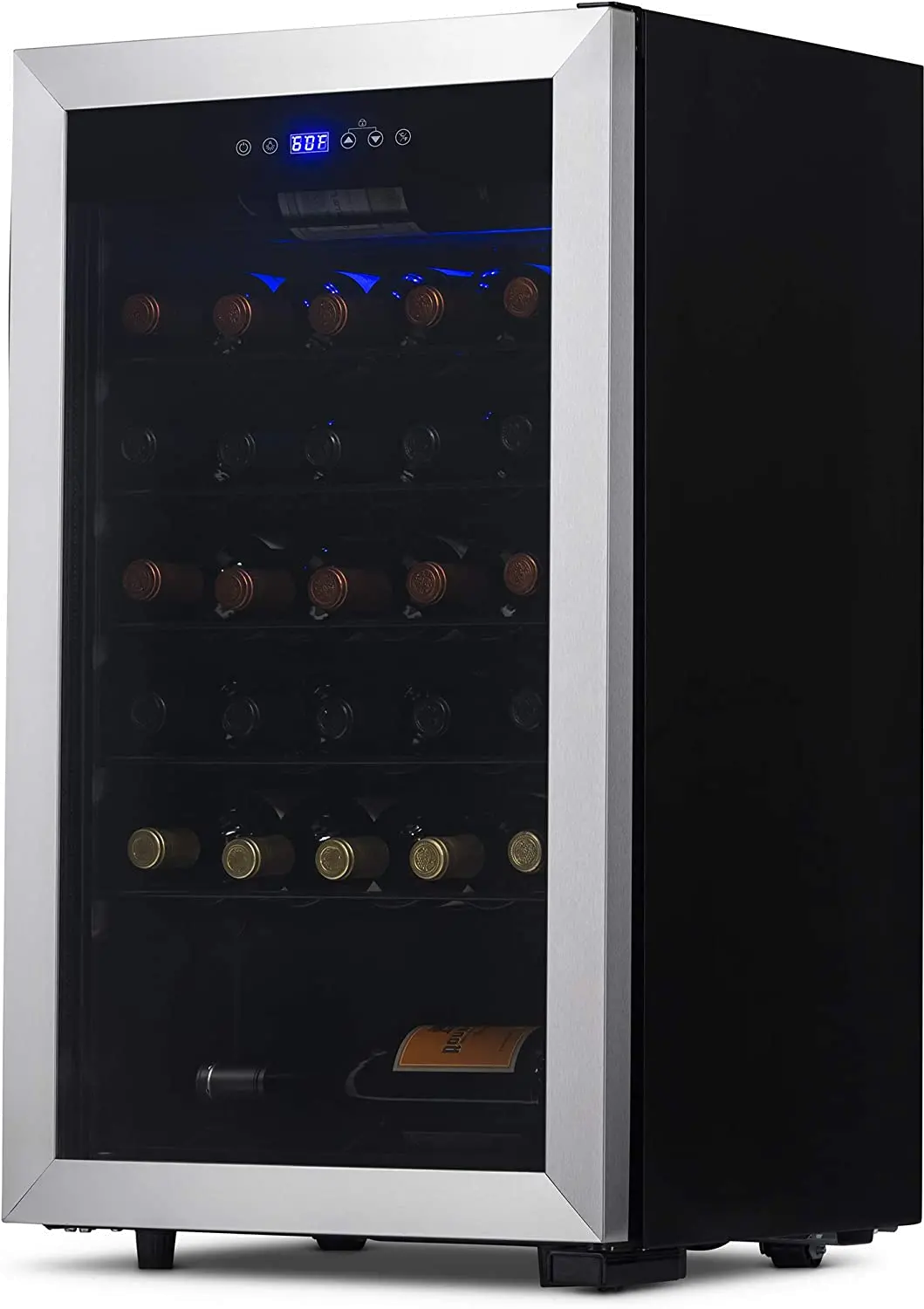 NWC033SS01 NewAir 33 Bottle Freestanding Compressor Wine Fridge - Stainless Steel-3