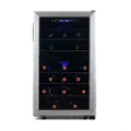 NWC043SS00 NewAir Freestanding 43 Bottle Dual Zone Compressor Wine Fridge - Stainless Steel