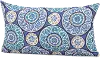 Tabea Blue and White Lumbar Outdoor Pillow