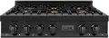 RTBZ-36-CB ZLINE Gas Cooktop - Black Stainless Steel, Brass 36 Inch