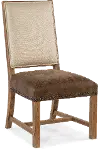 6700-75310-80 Big Sky Brown Leather Dining Room Chair