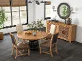 5PC:67007-UPH-DINING Big Sky Brown 5 Piece Dining Set