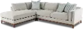 Kelsey Dove Beige 3 Piece Sectional