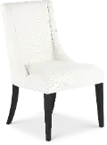 Callahan Black and Off-White Upholstered Dining Chair