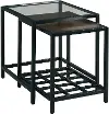 Mackintosh Black Nesting End Tables