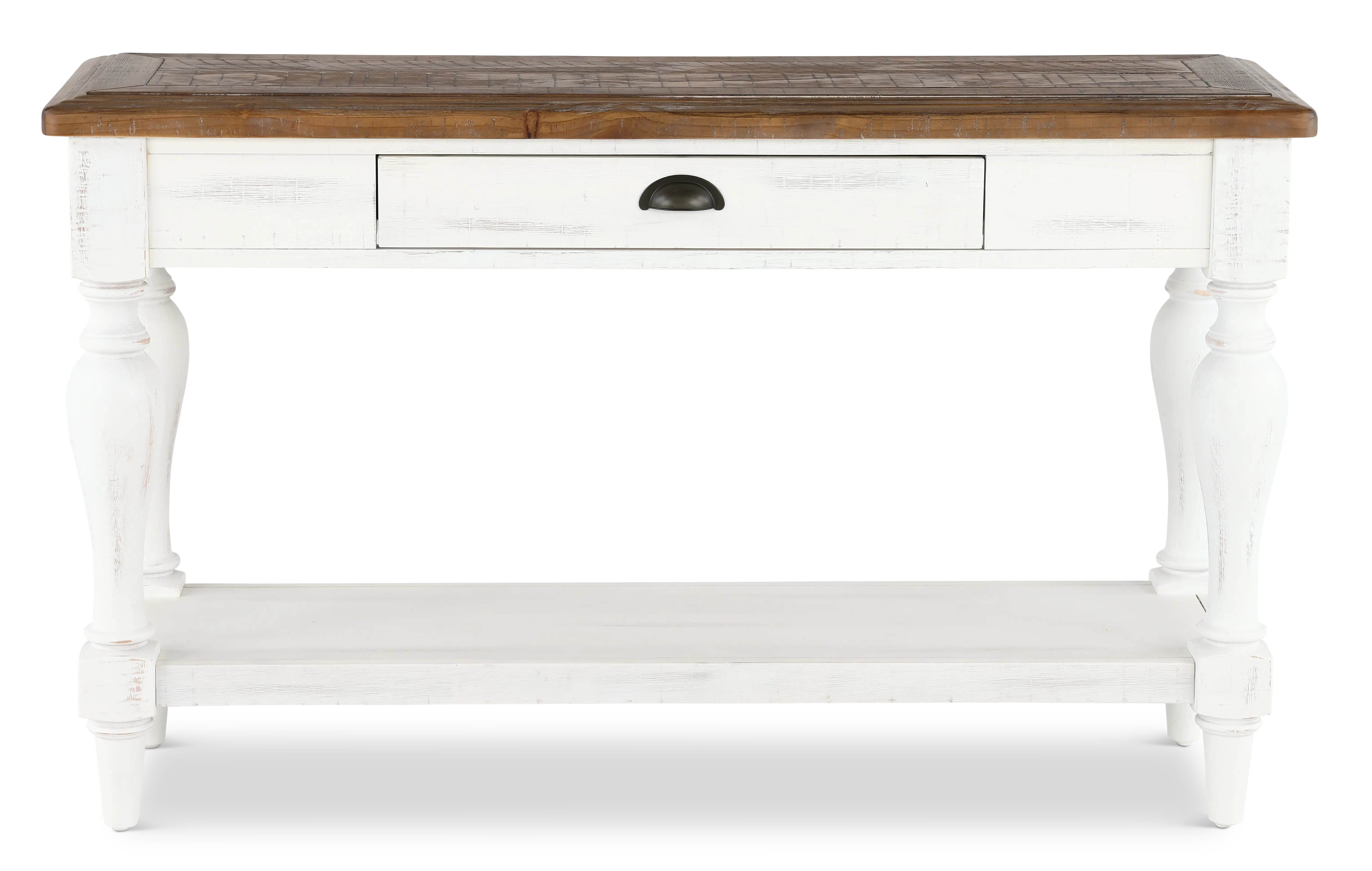 Augusta White Sofa Table-1