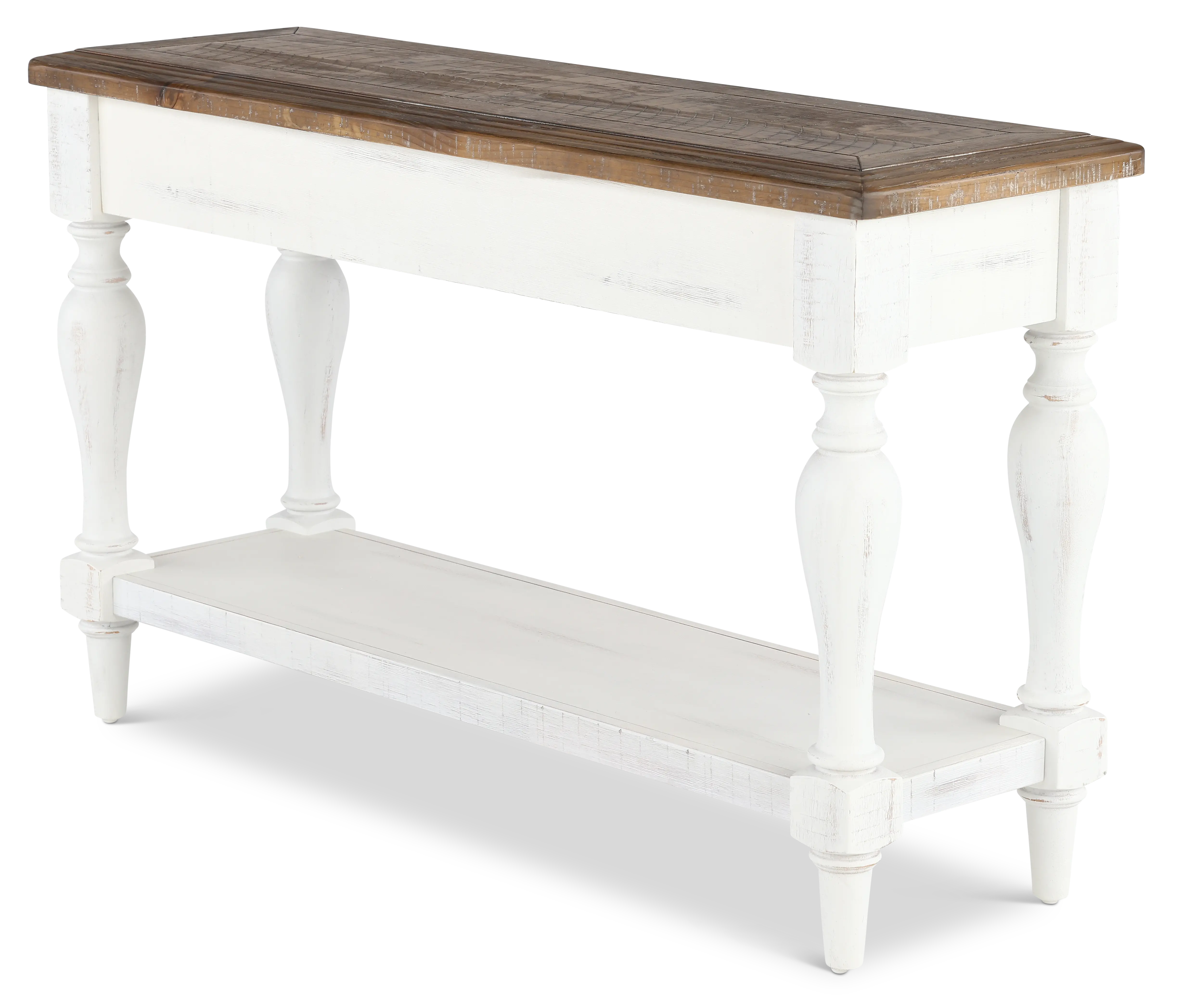 Augusta White Sofa Table-4