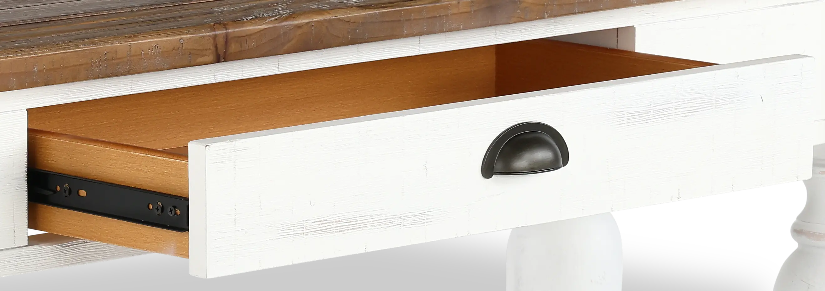 Augusta White Sofa Table-5
