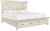 Carmen Ivory Queen Storage Bed
