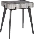 15240 Landon Gray Marble Accent Table