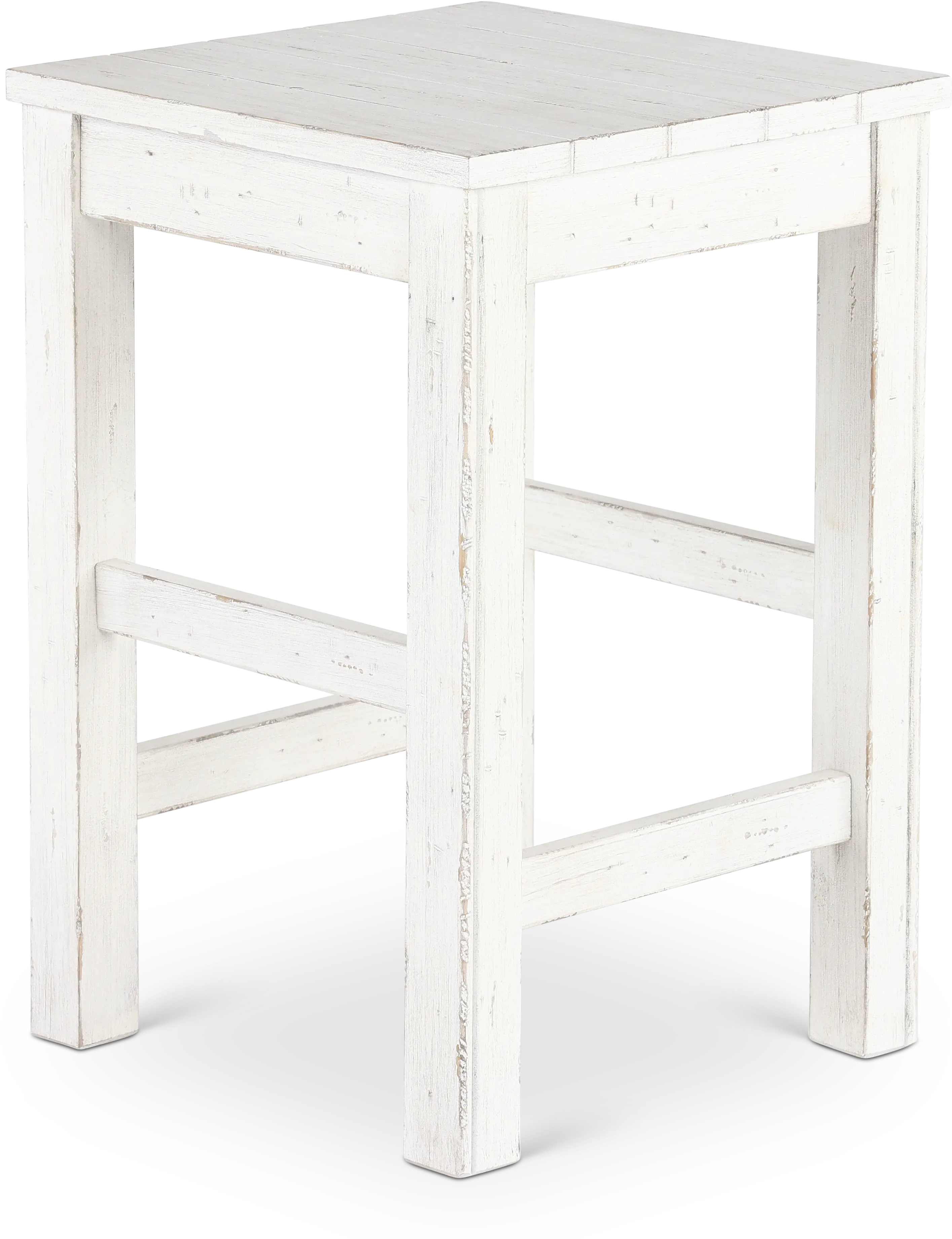 237-OT9000 River Place White Sofa Stool-1