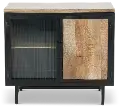 Bartram Natural and Black Cabinet