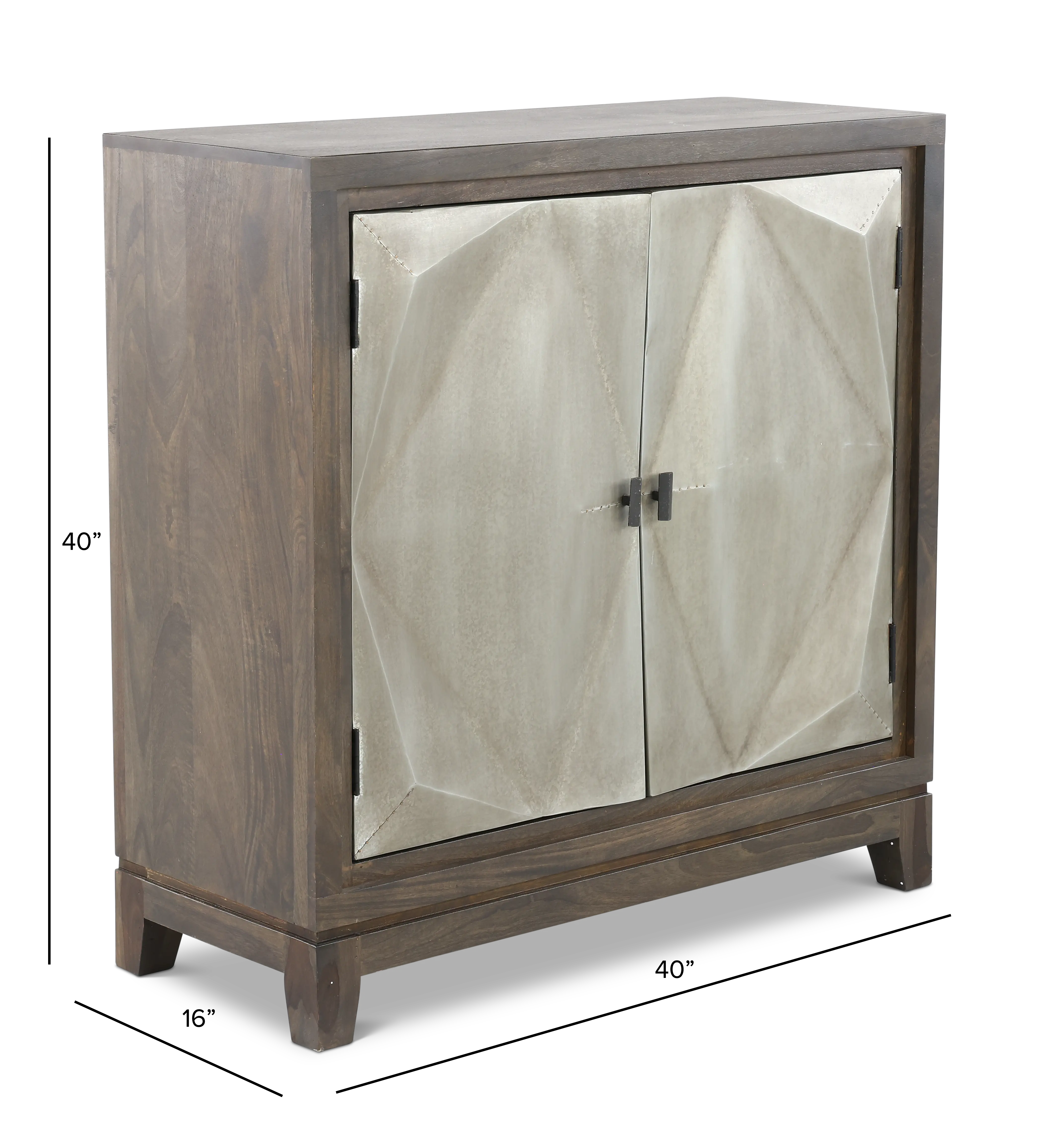 Lessard Dark Brown 2-Door Accent Cabinet-3