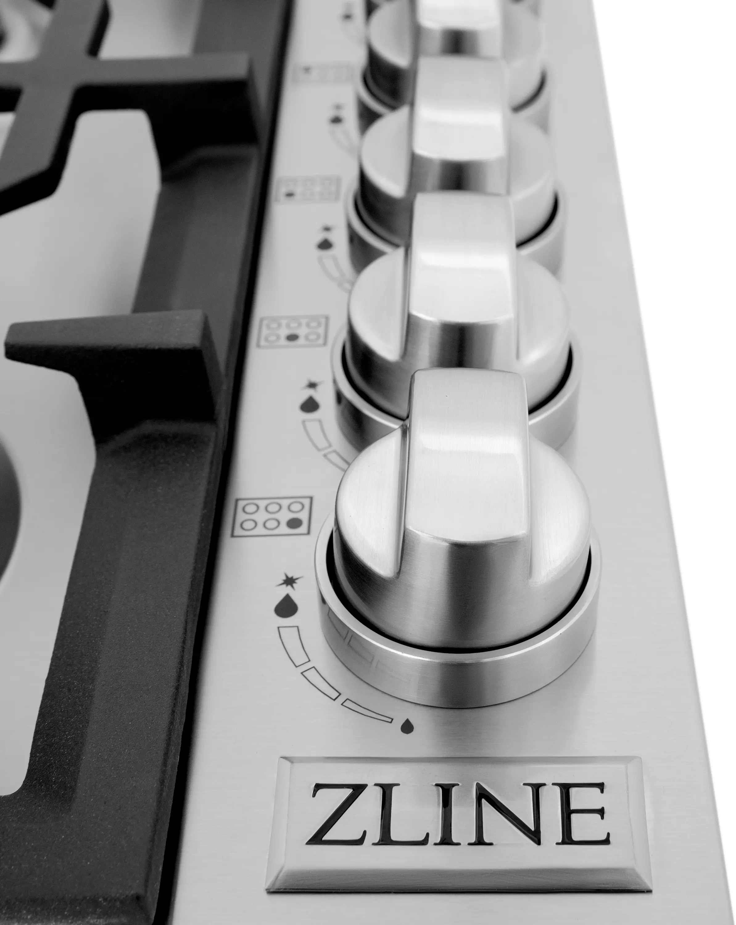 RC-BR-36 ZLINE Gas Cooktop - Stainless Steel, Brass 36 Inch-2