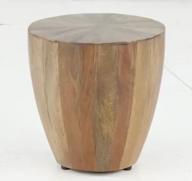 Cayley Natural Mango Wood End Table-4