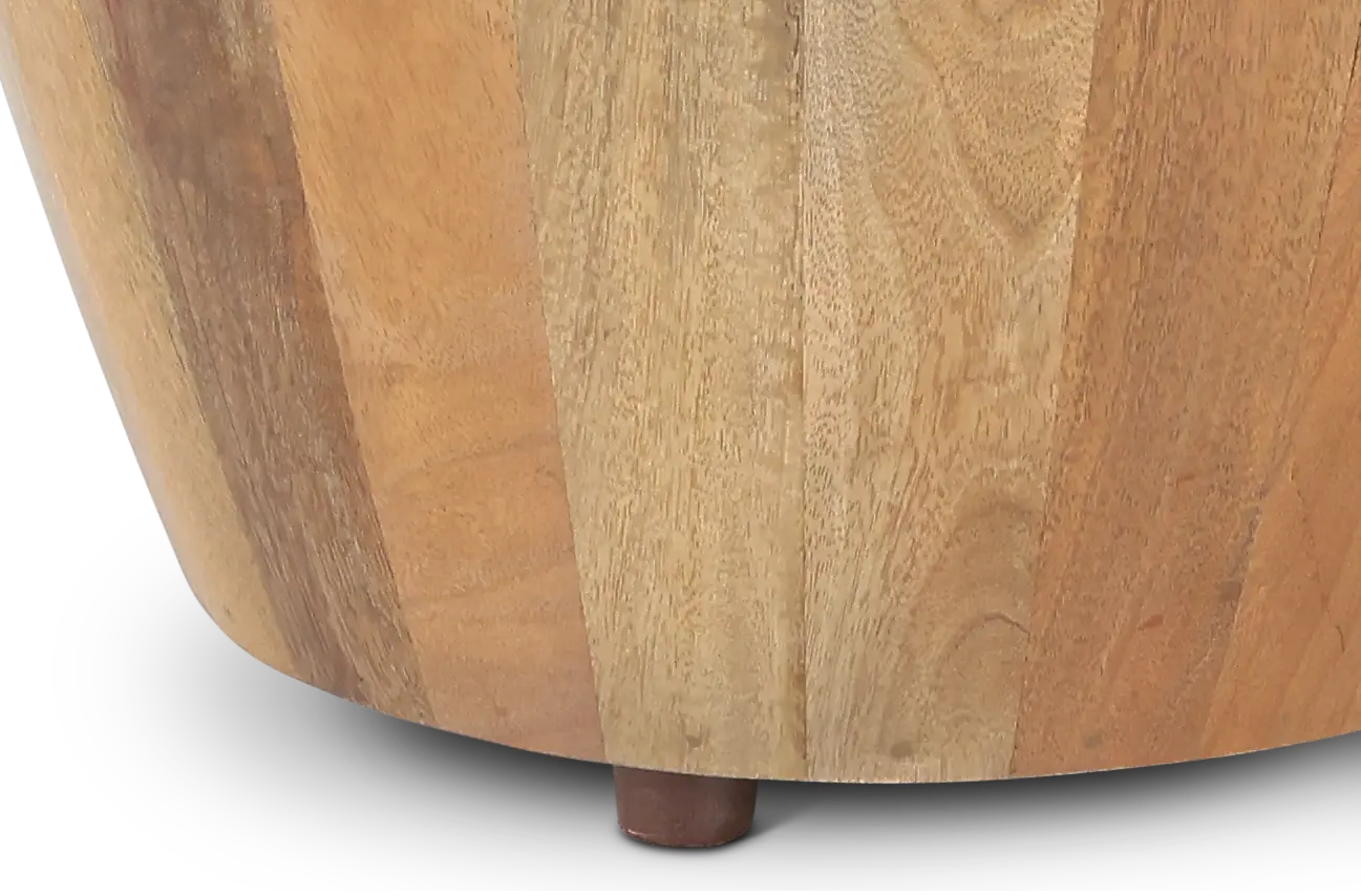 Cayley Natural Mango Wood End Table-6