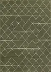 Faira Green Geometric 4 x 6 Area Rug