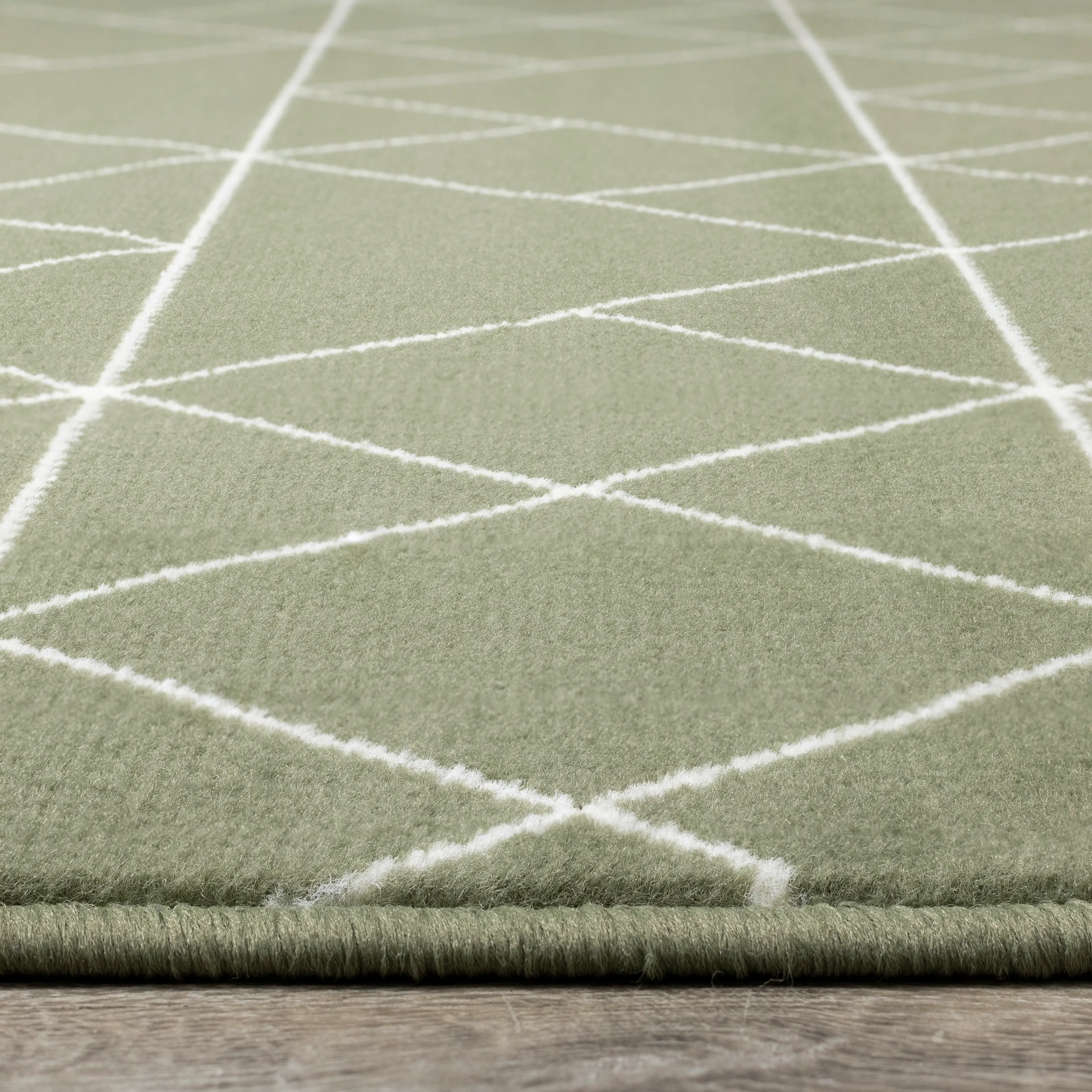 Faira Green Geometric 4 x 6 Area Rug-6