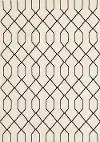 Faira Cream & Black Geometric 4 x 6 Area Rug