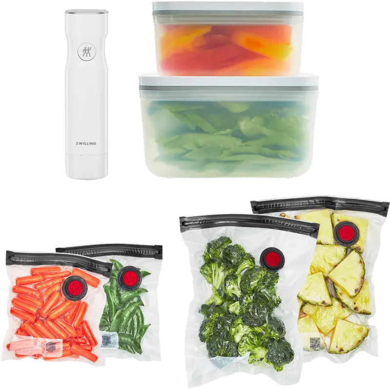 Zwilling Fresh & Save 7-pc Vacuum Sealer Machine Starter Set - Plastic
