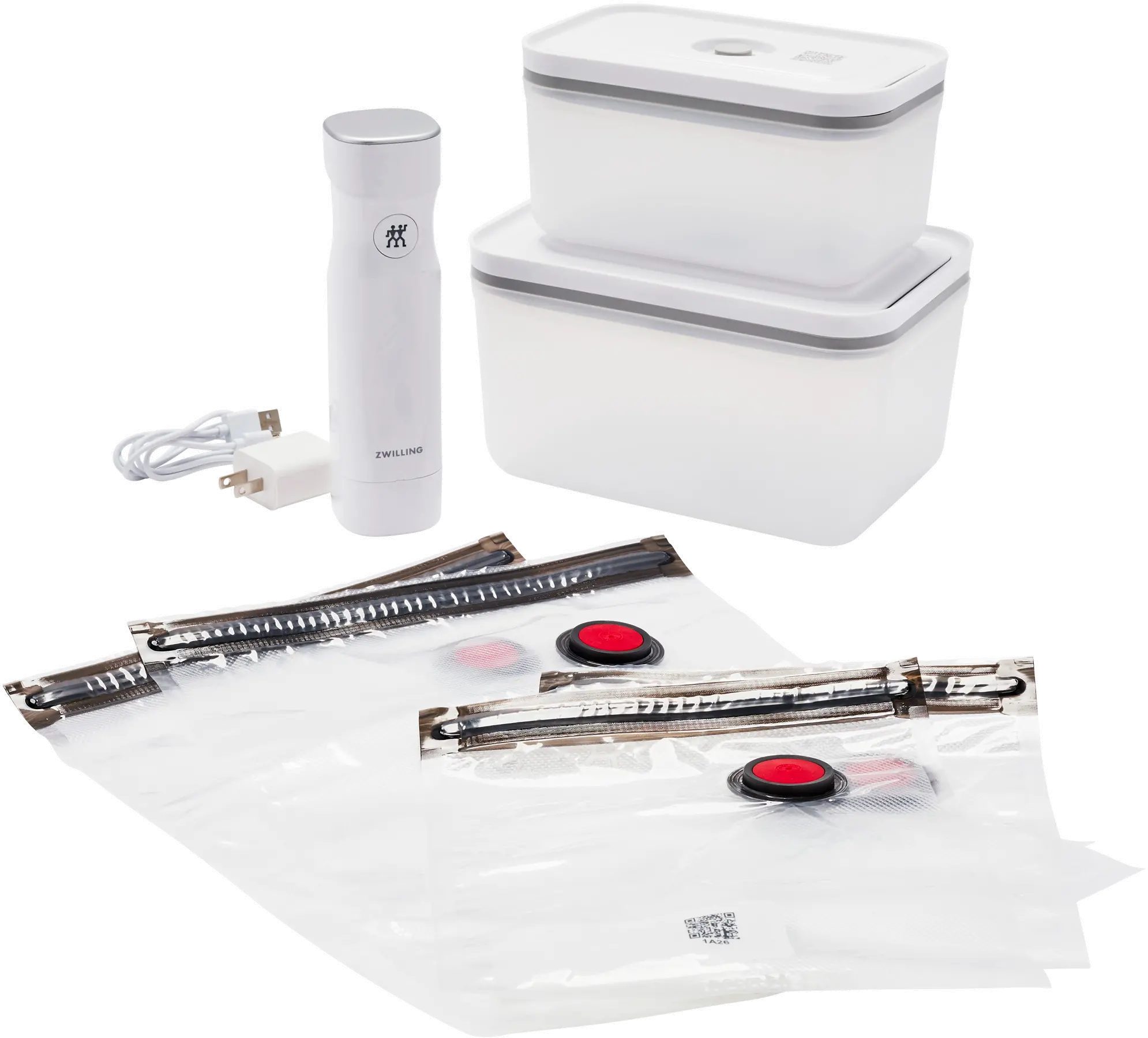 Zwilling Fresh & Save 7-pc Vacuum Sealer Machine Starter Set - Plastic-3
