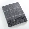 Slate Blue Geometric Throw