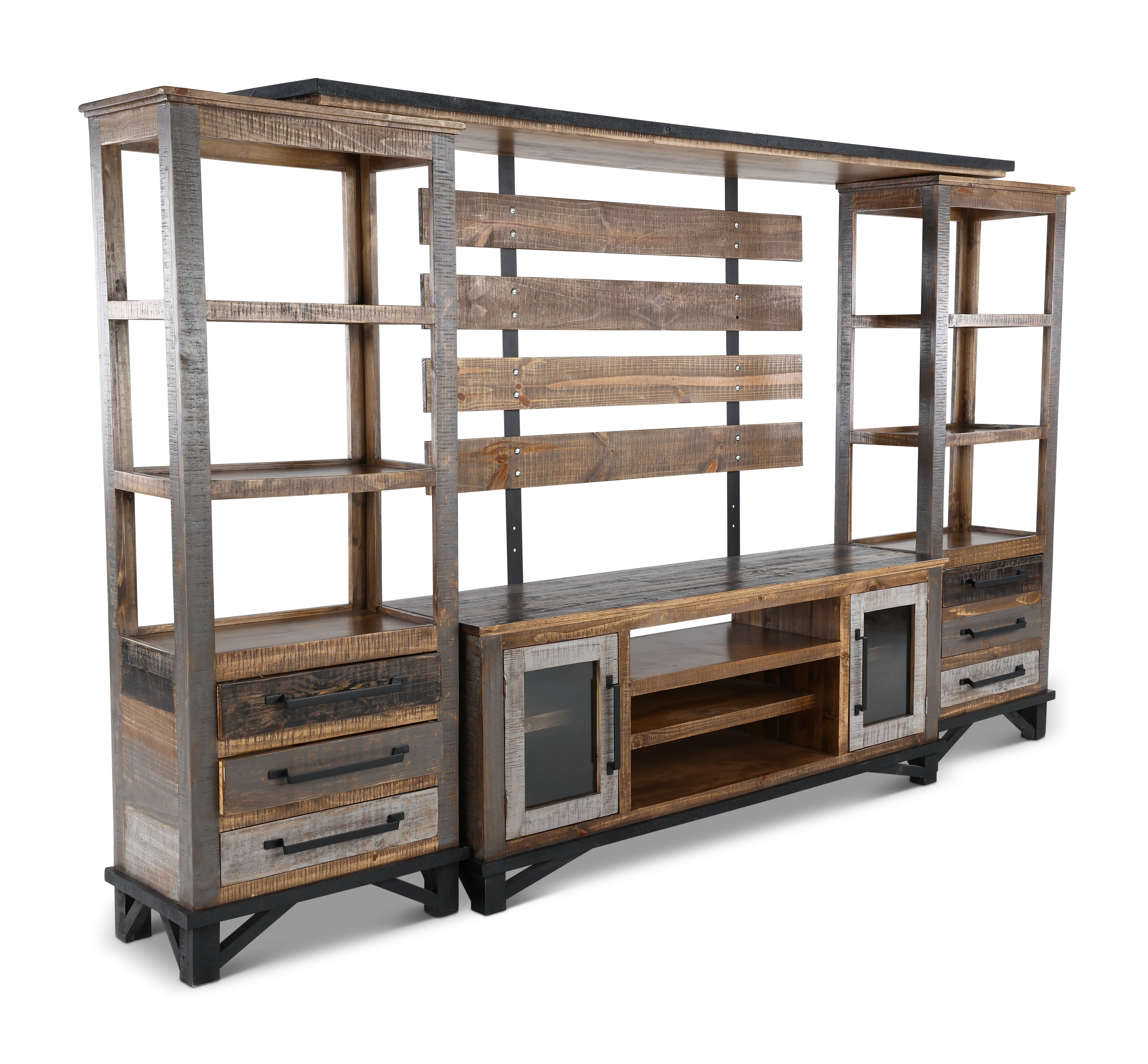 Loft Brown Entertainment Wall-4