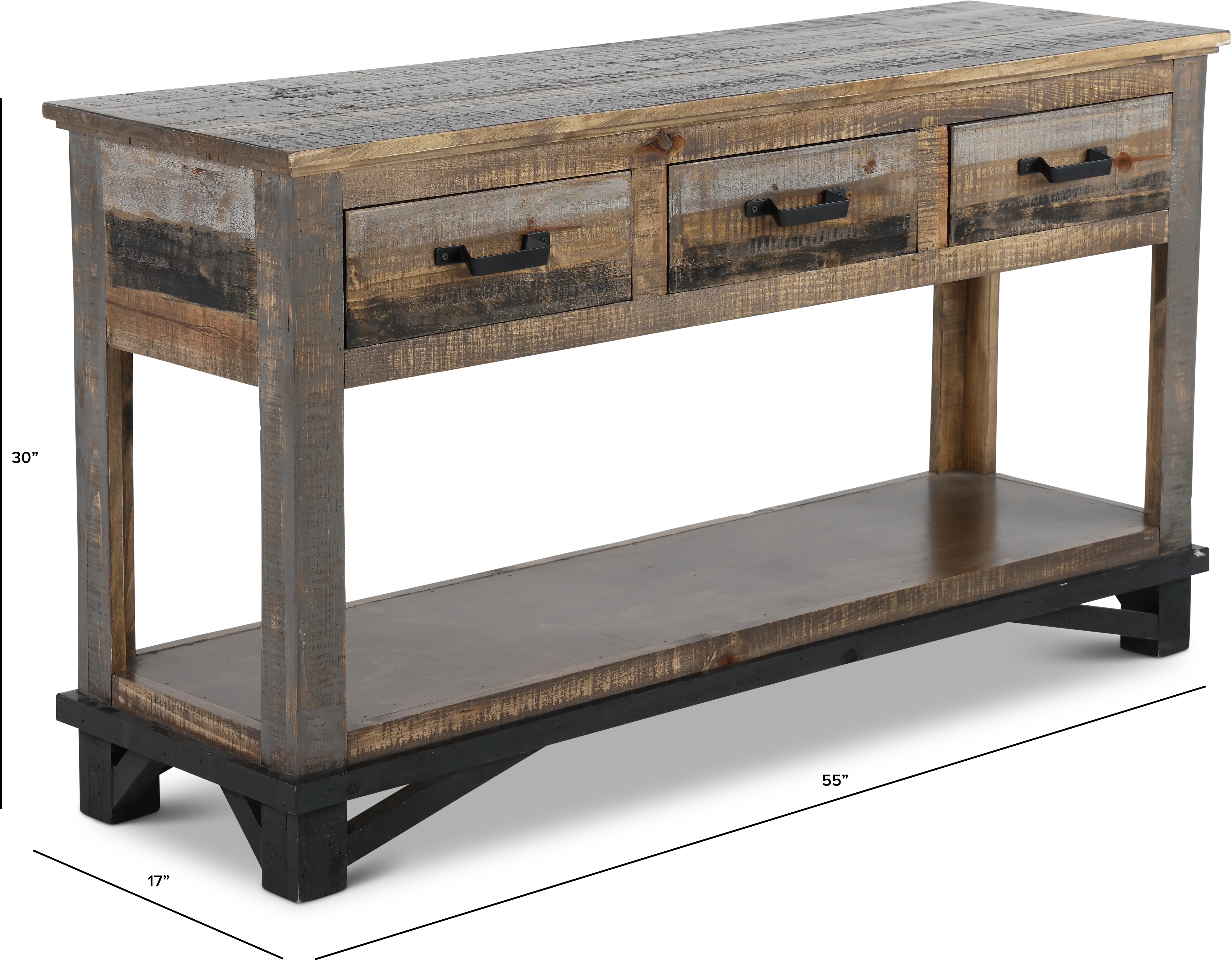 Loft Brown Sofa Table-3