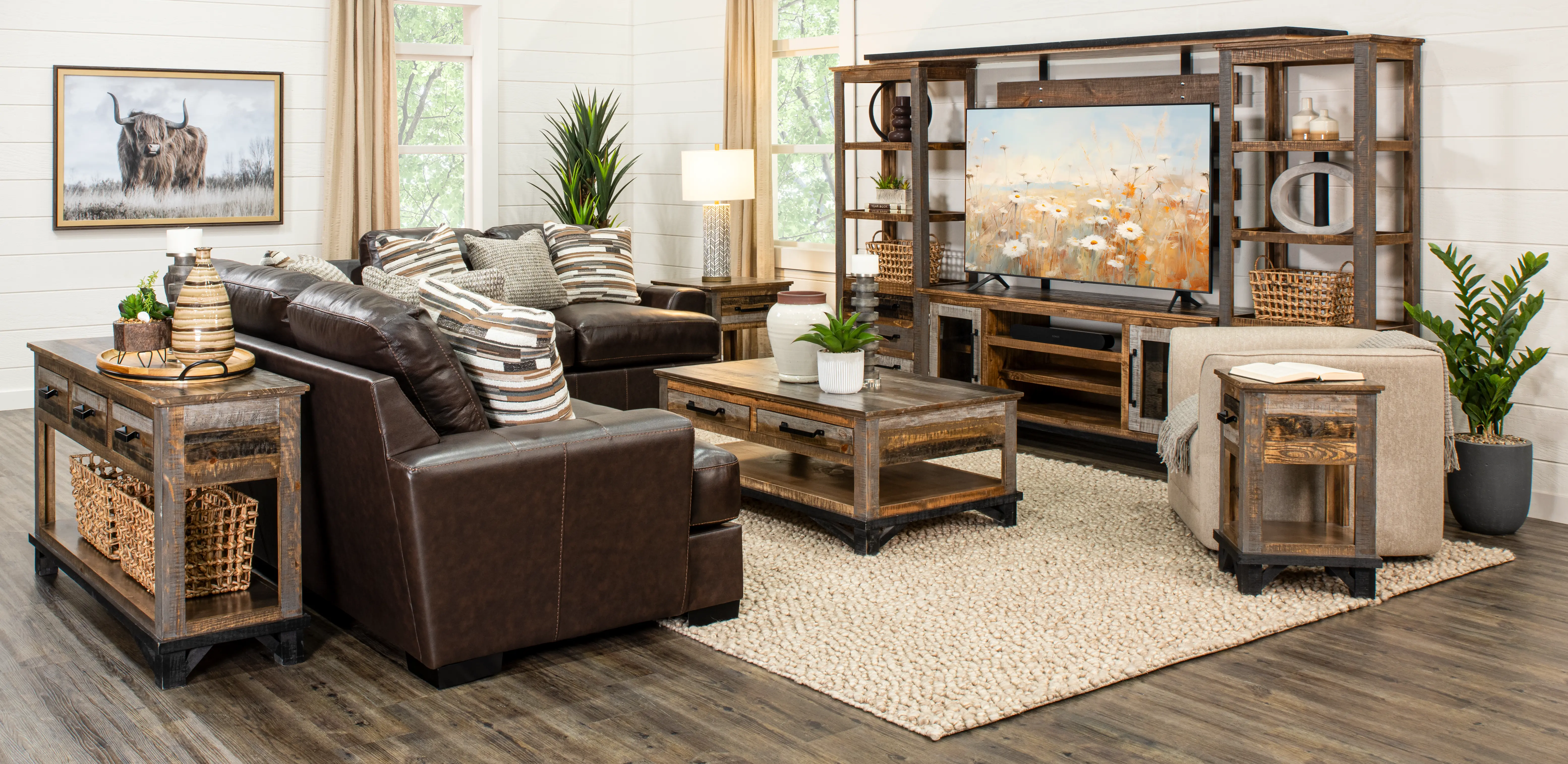Loft Brown End Table-10