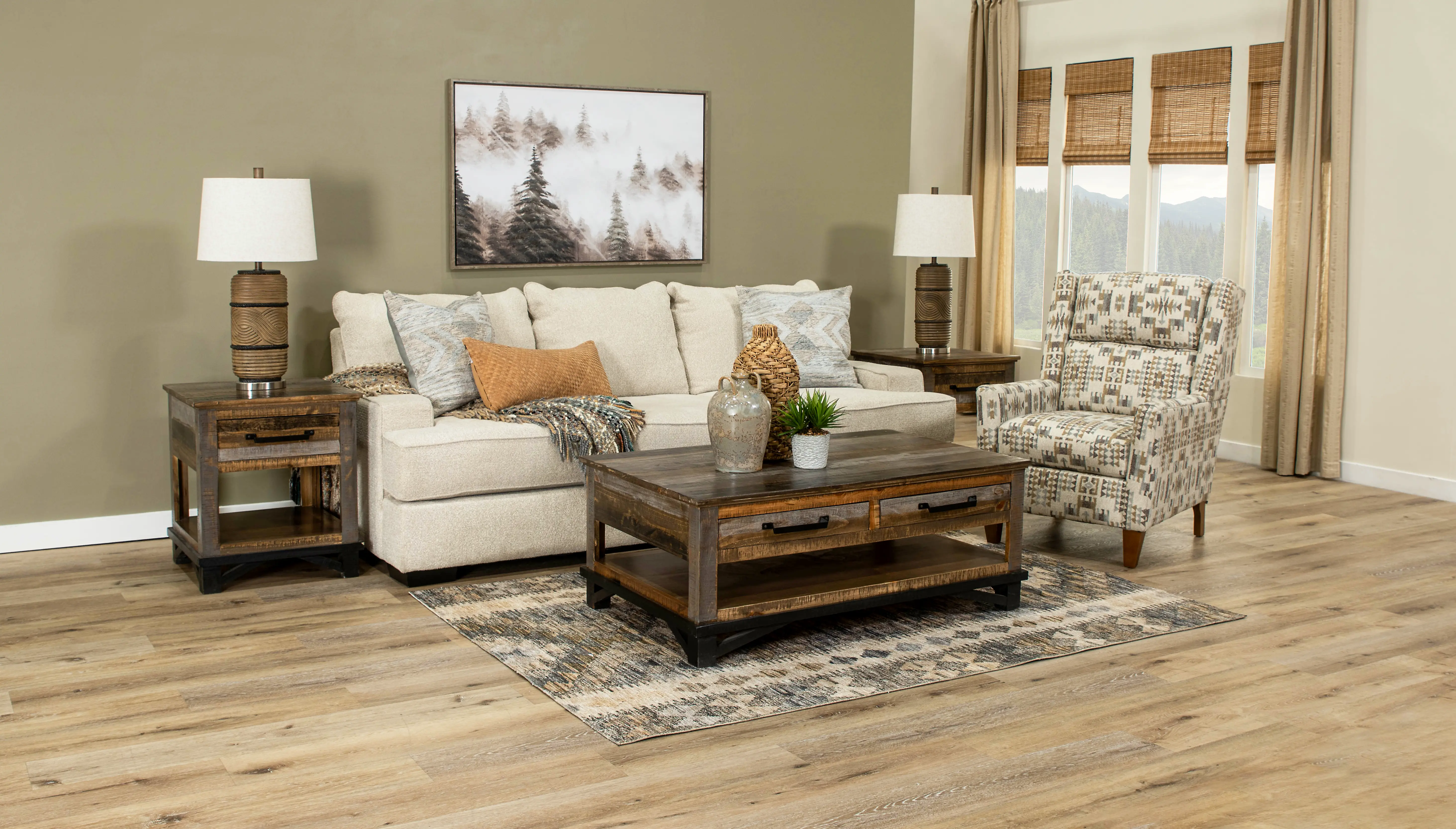 Loft Brown End Table-2