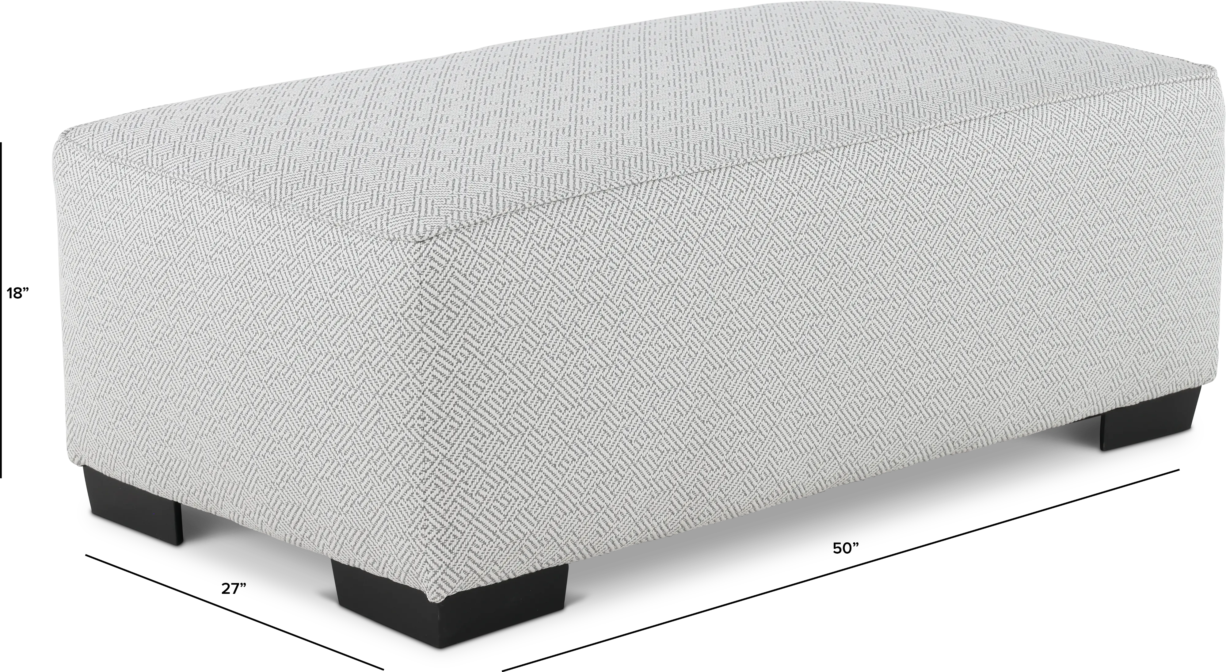 RENEGADE2/OT/PEWTER Renegade Pewter Gray Ottoman-3