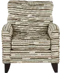 RAVEN3/CHR/MARBLE Raven Beige Striped Accent Chair