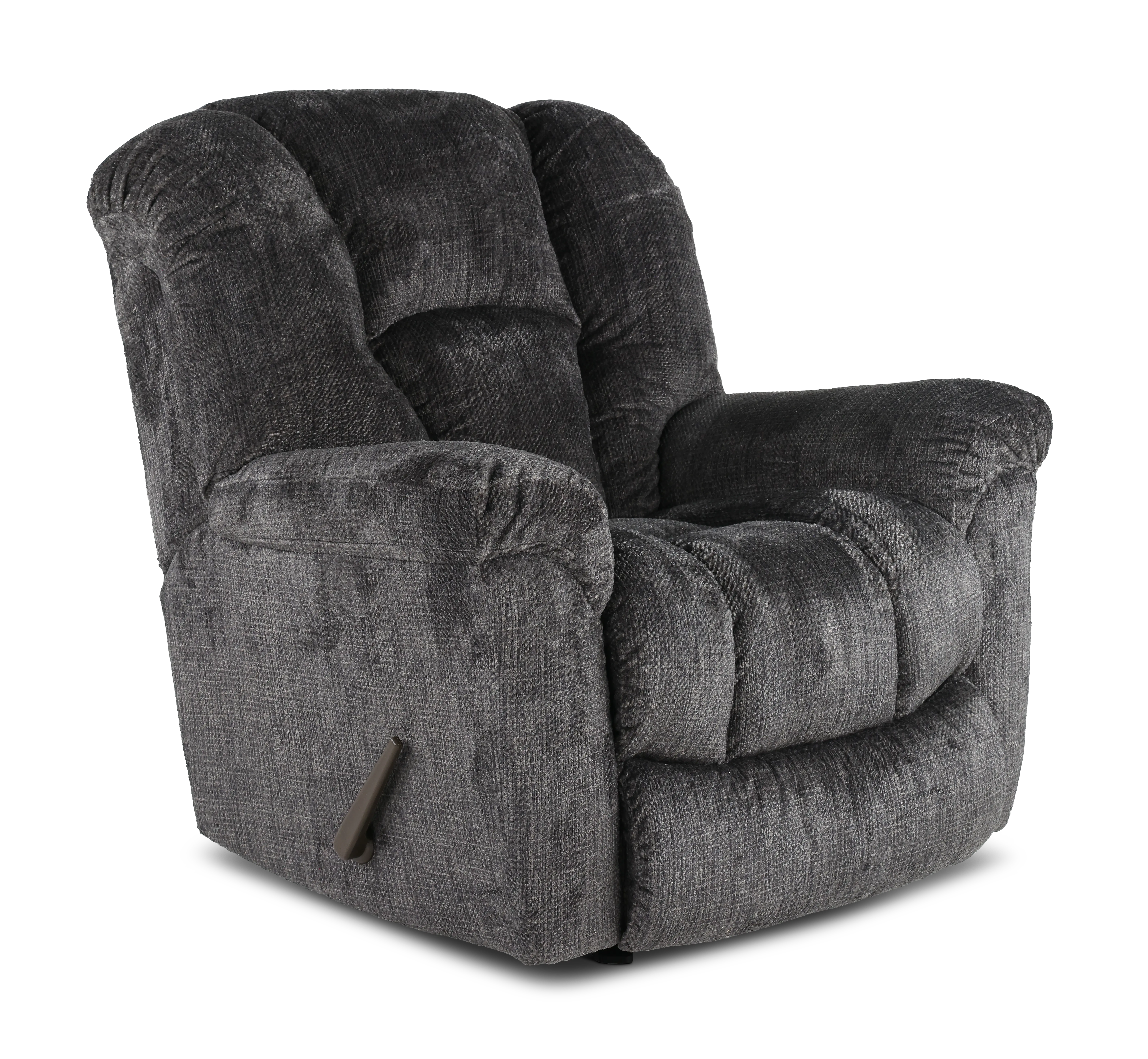Equalizer Charcoal Gray Manual Rocker Recliner-1