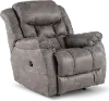 Blockbuster Gray Power Rocker Recliner