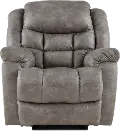 Blockbuster Gray Power Rocker Recliner