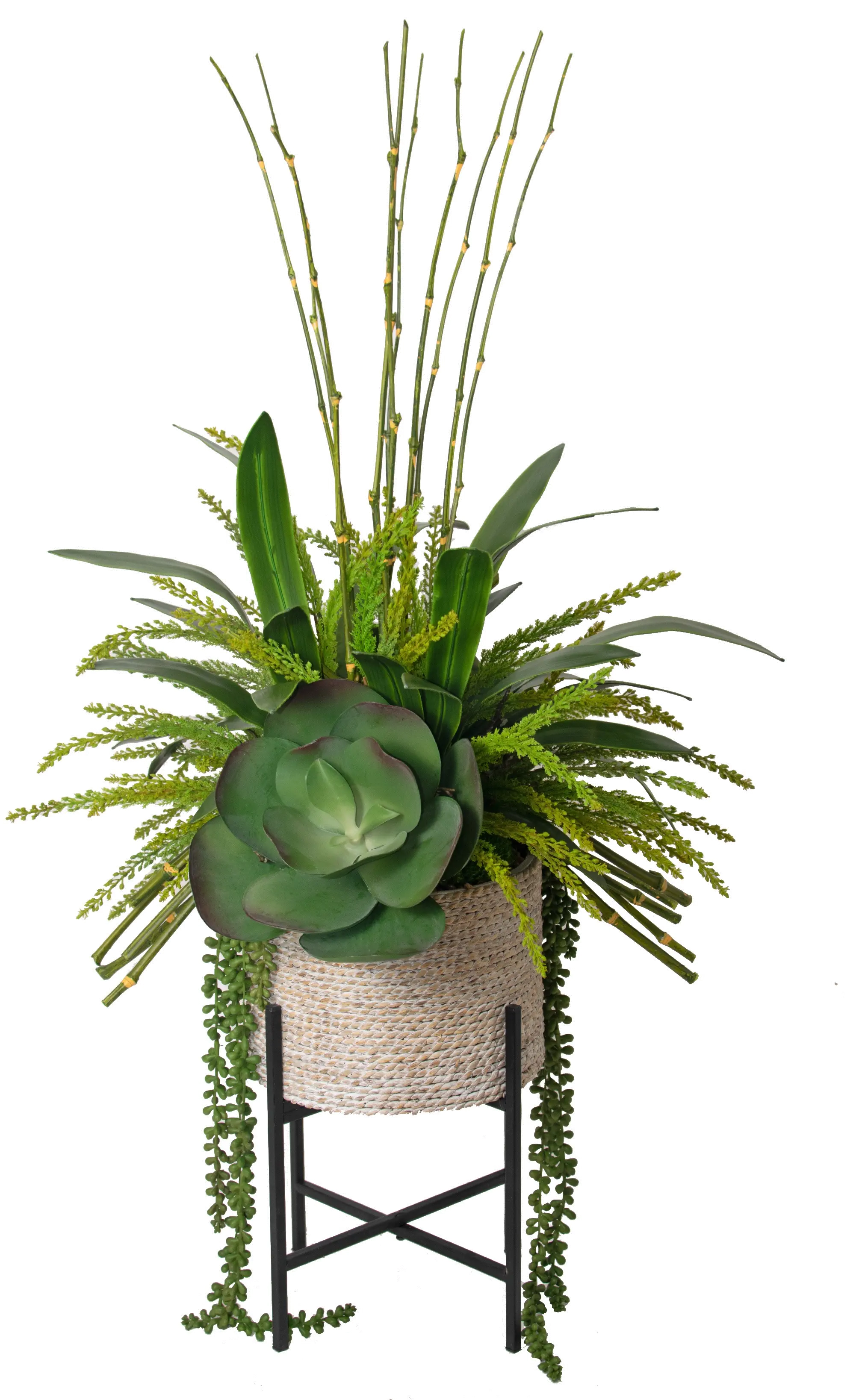 42 Succulent Bamboo Planter-1
