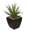 Faux Agave Plant in Stone Pot