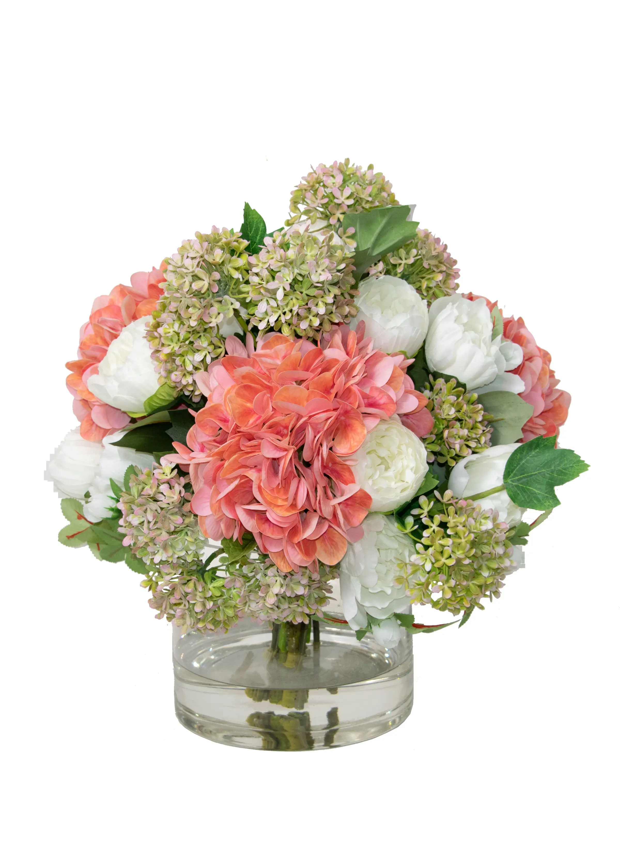 16 Hydrangea Peony Glass Bowl-1