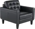 Cameron Black Leather Chair