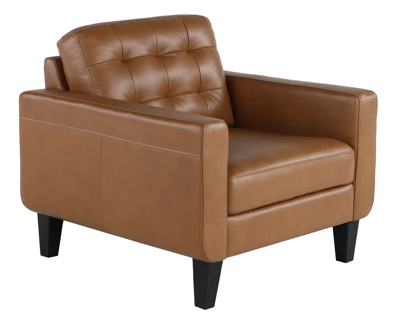 Cameron Brown Leather Chair-1