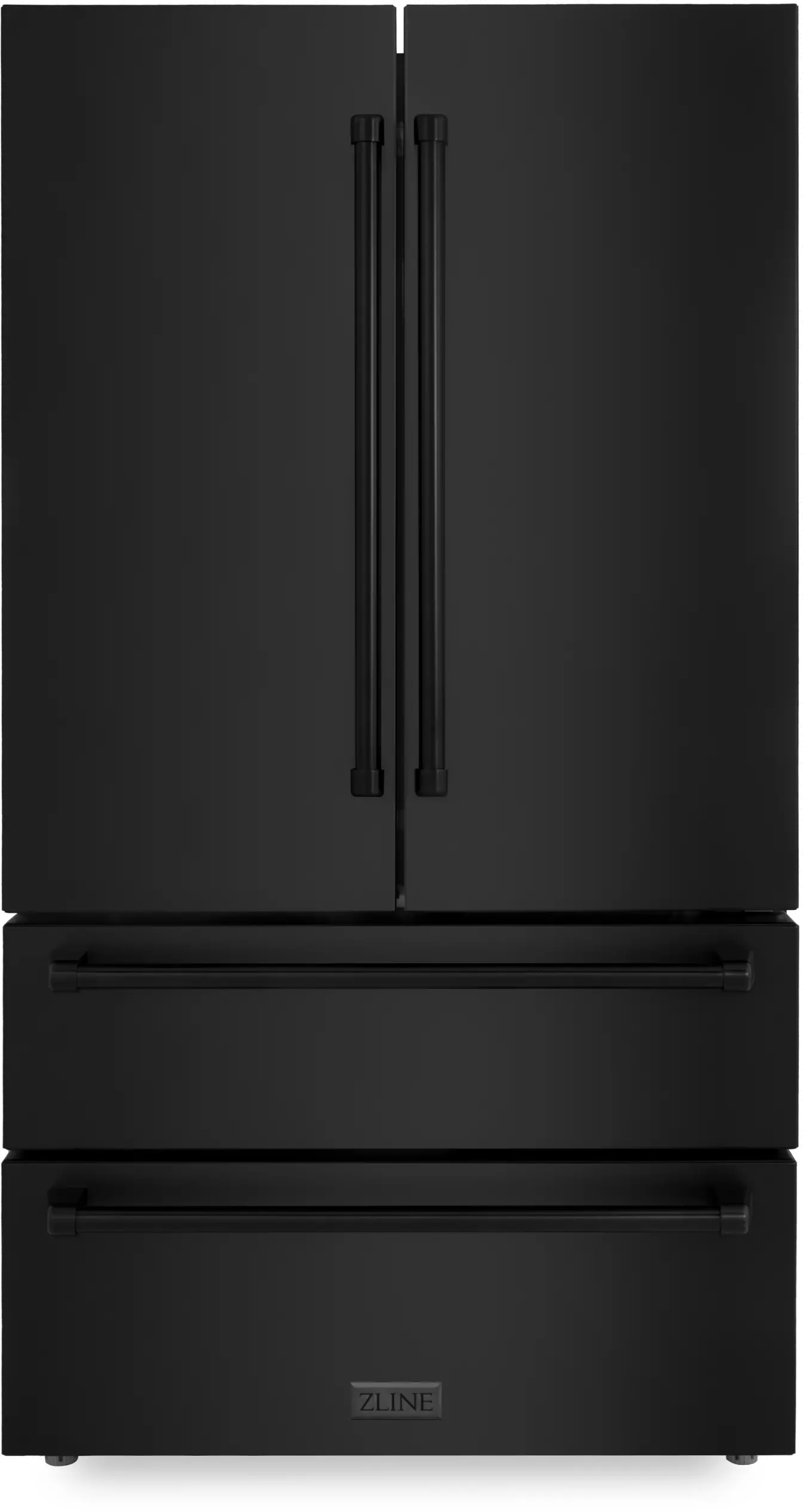 RFM-36-BS ZLINE 36 22.5 cu ft French Door Refrigerator - Black Stainless Steel Counter Depth-1