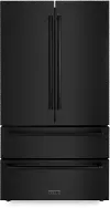RFM-36-BS ZLINE 36  22.5 cu ft French Door Refrigerator - Black Stainless Steel Counter Depth