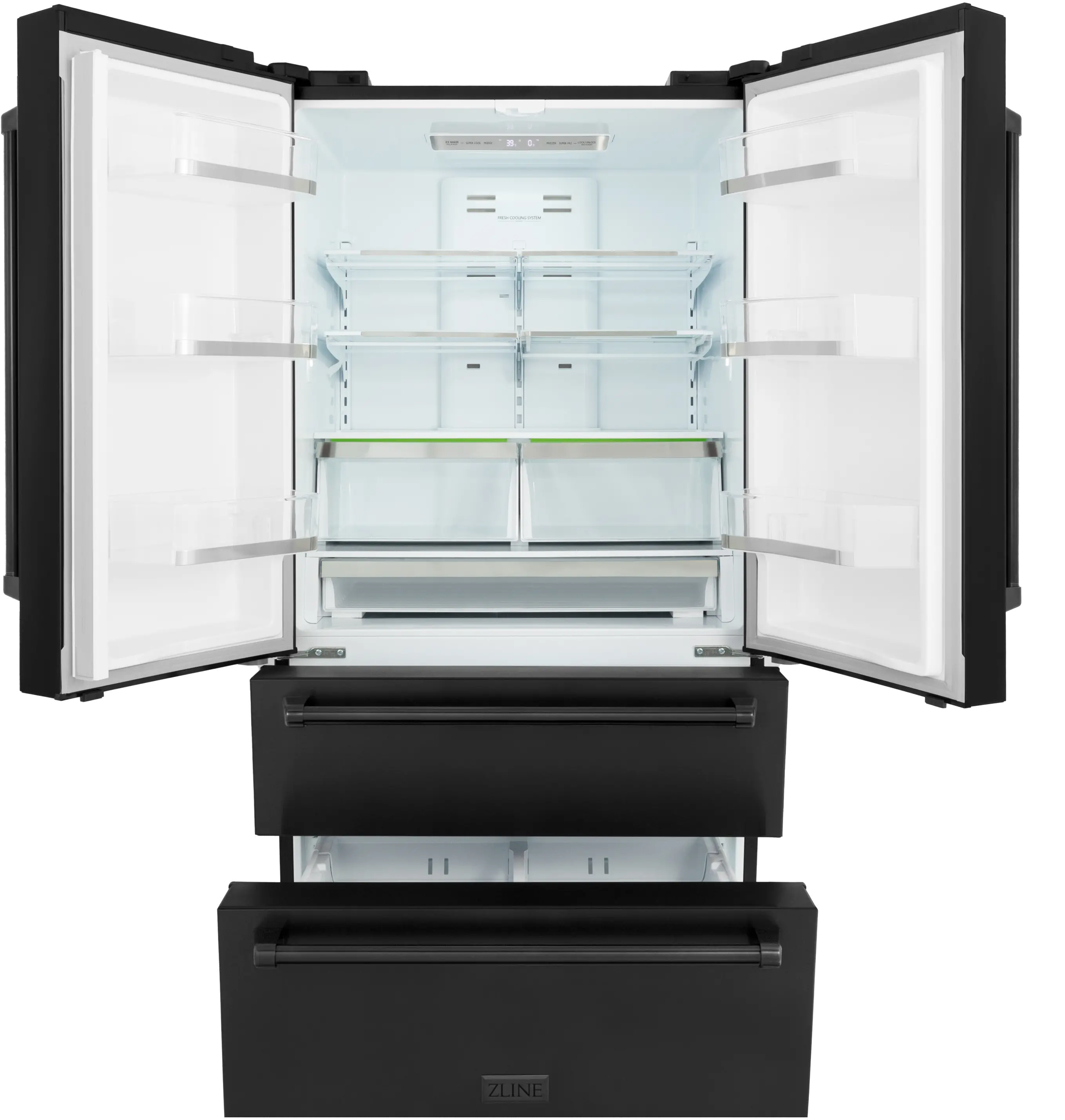 RFM-36-BS ZLINE 36 22.5 cu ft French Door Refrigerator - Black Stainless Steel Counter Depth-4